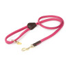 Runde Leder-Hundeleine Shires Digby & Fox - Pink