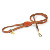 Runde Leder-Hundeleine Shires Digby & Fox - Fuchs