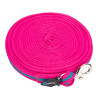 Shires Arbeitslonge aus gepolstertem Gurtband - Magenta / Dunkelcyan