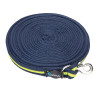 Shires Arbeitslonge aus gepolstertem Gurtband - Marine / Limette