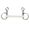Baucher-Gebiss mit gebogenem Mundstück EquiKind Softie Shires - Stahl