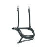 Ergonomisches französisches Nasenband Shires Velociti Rapida - Schwarz