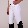 Reithose Optima LX junger Reiter Shires Aubrion - Weiß