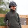 Aubrion Shires Core Jugend-Reitpullover mit halbem Reißverschluss aus Fleece - Grün