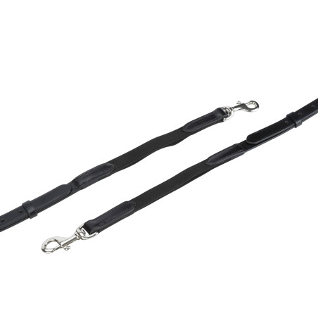 Shires Velociti Gara Ausbinde aus Leder und Gummi