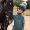 Langarm-Unterziehshirt Equestrian junger Reiter Shires Aubrion - Thymian