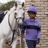 Knopf-Sweatshirt Equestrian junger Reiter Shires Aubrion - Mitternacht / Heide