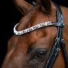Stirnriemen Imperial Riding Slim - Schwarz / Silber