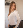 T-Shirt Pénélope Techty Cha Damen - Ecru