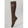 Glitzersocken Harcour Happy, 2er-Pack - Kakao