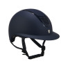 Ultraleichter Helm aus widerstandsfähigem mattem Kunststoff mit großem Visier (3 Polsterungen) Eclipse Equestro - Marine / Marine