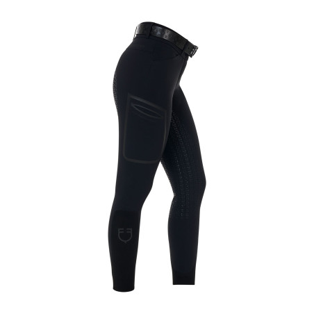 Damen-Slim-Fit-Hose mit hoher Taille Equestro Ridertechnology Full Grip
