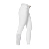 Damenhose Slim Fit mit hohem Bund Equestro Ridertechnology mit verschweißten Nähten - Weiß