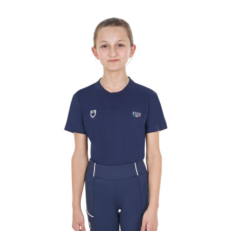 Unisex-Kinder-T-Shirt Slim Fit Equestro X Fise