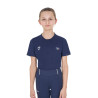Unisex-Kinder-T-Shirt Slim Fit Equestro X Fise - Marineblazer