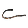 Stirnband mit Strass Modell Spirit - Schwarz / Gold