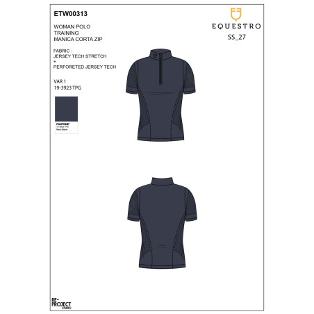 Damen-Trainingstshirt aus technischem Gewebe mit Mikroperforationen