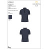 Damen-Trainingstshirt aus technischem Gewebe mit Mikroperforationen - Marineblazer