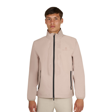 Herren-Softshell mit Logo auf dem Rücken