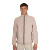 Herren-Softshell mit Logo auf dem Rücken - Oxford-Tan