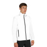 Herren-Softshell mit Logo auf dem Rücken - Weiß