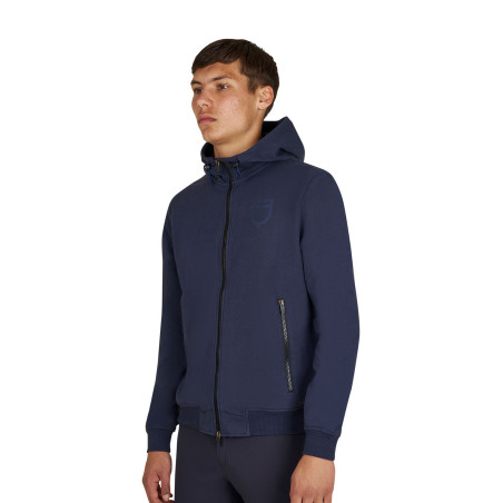 Herren-Kapuzenpullover mit verstellbarer Kapuze und Reißverschluss