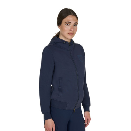 Damen-Hoodie mit verstellbarer Kapuze und Reißverschluss