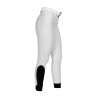 Damenreithose mit Vollgrip, hoher Bund, Logo aus Strass - Hafennebel