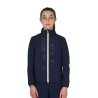Unisex-Kinder-Softshell mit Logo auf dem Rücken - Marineblazer