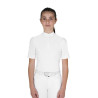 Mädchen Slim-Fit Turnierpolo mit Knöpfen - Weiß