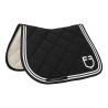 Springschabracke Double Stripes aus technischem Gewebe - Schwarz / Weiß