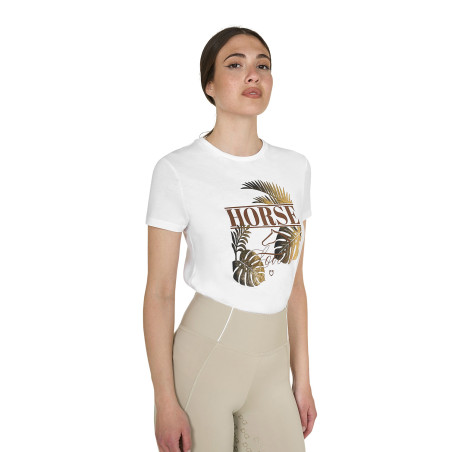 Damen-T-Shirt Horse Palm aus Baumwolle