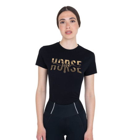 Damen-T-Shirt Horse Love aus Baumwolle