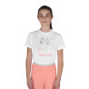 Mädchen-T-Shirt Time to Blossom aus Baumwolle - Weiß