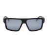 Polarisierte Sportsonnenbrille Modell Sunniva - Mattschwarz / Silber Revo