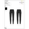 Damenhose mit hohem Bund mit Strass-Logo - Schwarz