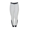 Damenhose mit hohem Bund mit Strass-Logo - Hafennebel