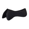 Memory Foam-Ausgleichspad mit glitzerndem Grip und Silikonlogo - Schwarz / Silber