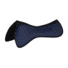 Memory Foam-Ausgleichspad mit glitzerndem Grip und Silikonlogo - Marine / Silber