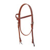 Western-Zaumzeug mit Snake-Verarbeitung - Cognac