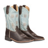 Kinder-Westernstiefel Arrow - Braun / Himmelblau
