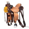 Wade Westernsattel Arizona MIT Hintergurt und Messerschutz - Dunkelbraun / natur