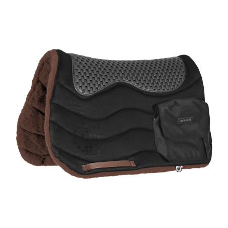 Trekking-Satteldecke mit Taschen TT/Fleece HD + Piuma-Pad
