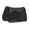 Trekking-Satteldecke mit Taschen TT/Fleece HD + Piuma-Pad - Schwarz