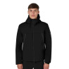 Herrenjacke Equestro wasserdicht und winddicht aus Nylon - Schwarz