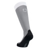 Unisex Equestro Basic Socken aus technischem Gewebe - Grau gefrostet / Weiß