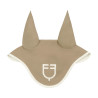 Equestro Schabracke Wave aus technischem Stoff mit Steppung - Oxford Tan / Antikweiß