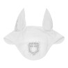 Equestro-Haube aus technischem Stoff mit Strass-Logo - Weiß / weiß
