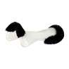 Acavallo Gel NS-S Classic-S Sattelpad, flach ausgeschnitten - Transparent / schwarzes Lammfell