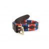 Shires Drover Skinny Polo Gürtel - Marine / Rot